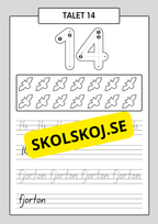 Min sifferbok 1 - 20