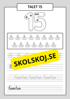 Min sifferbok 1 - 20
