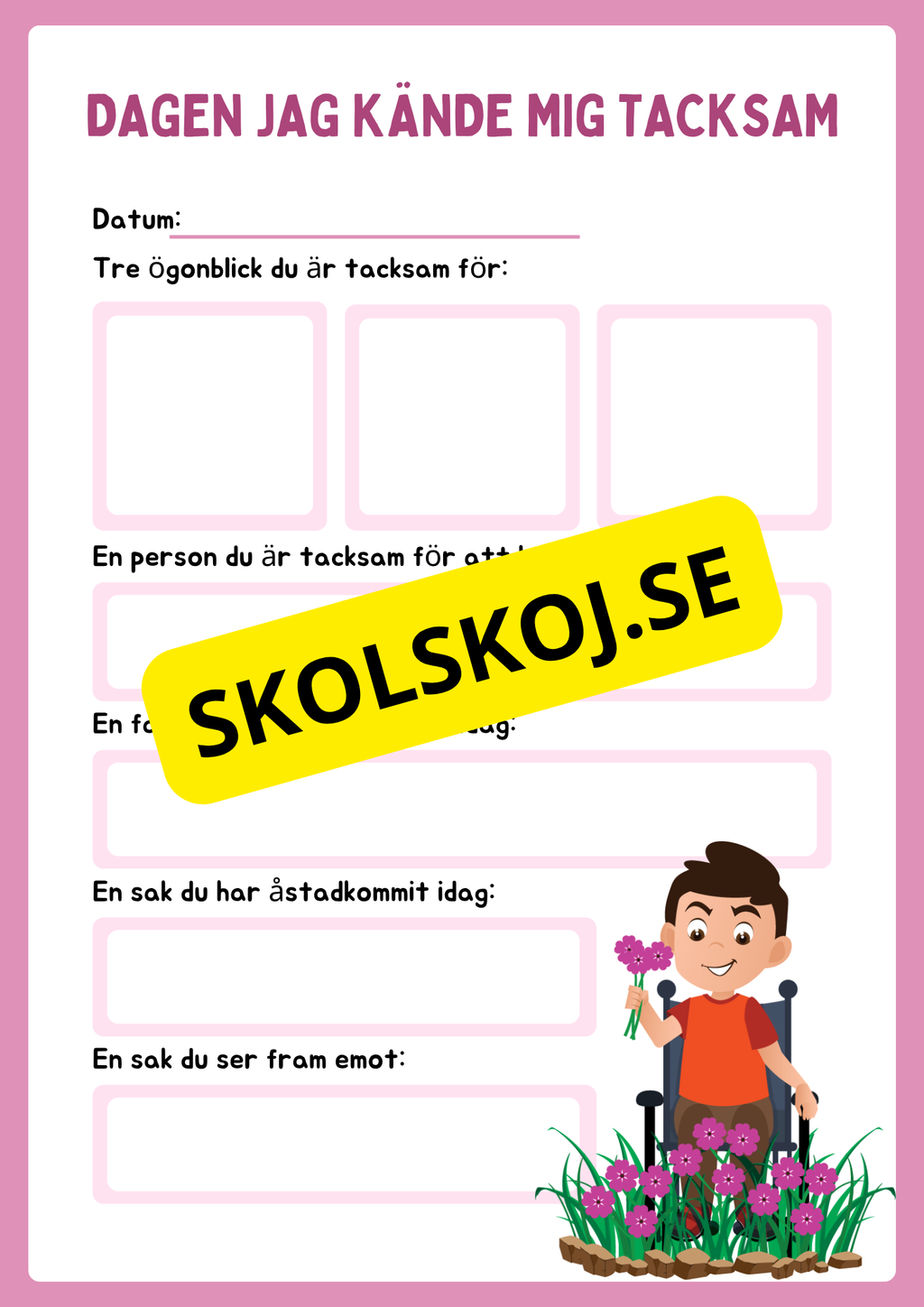 Min tacksamhetsbok