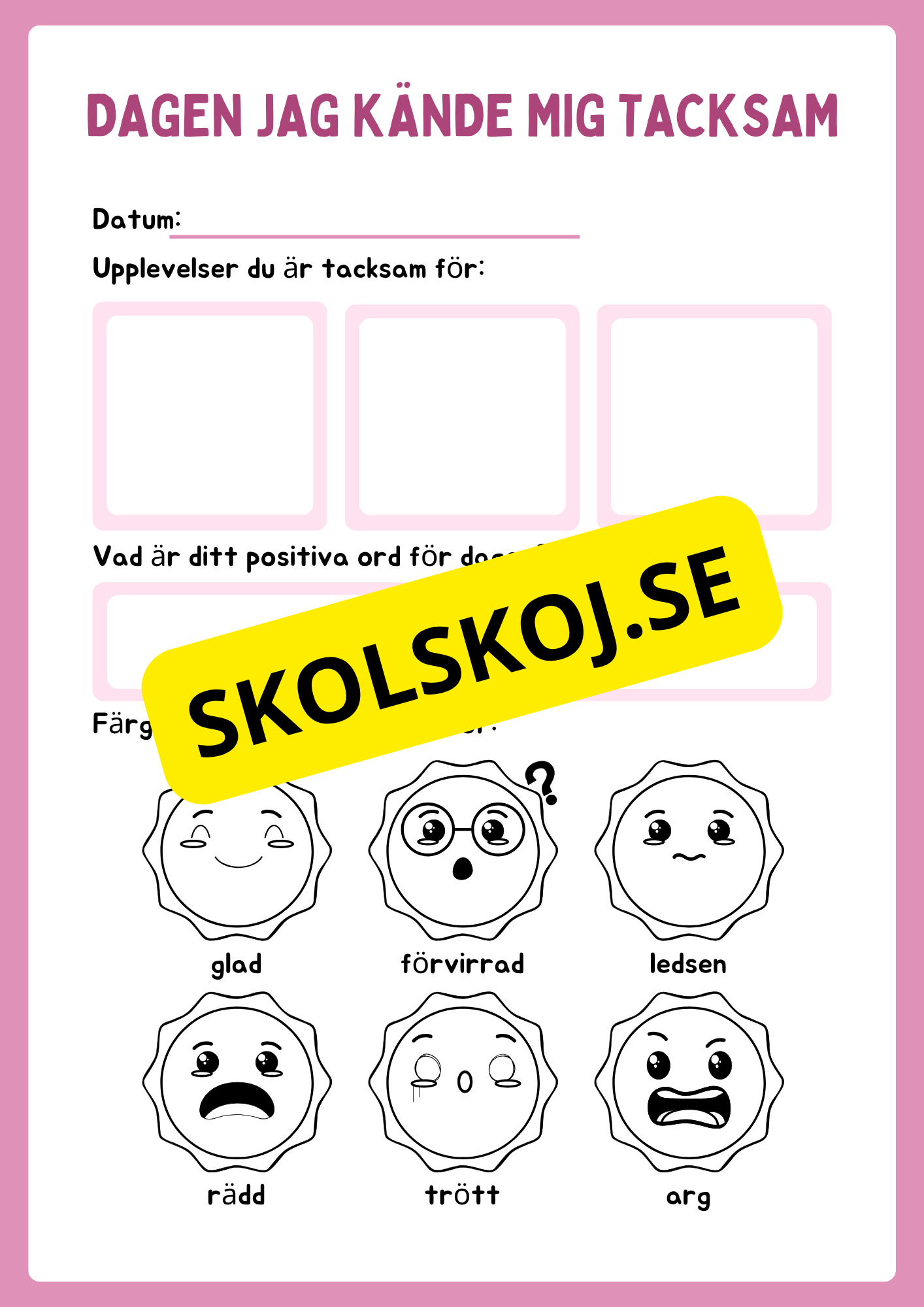 Min tacksamhetsbok