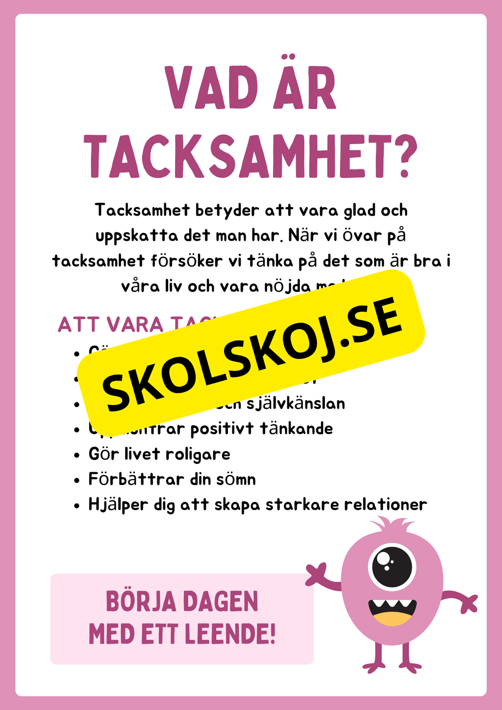 Min tacksamhetsbok