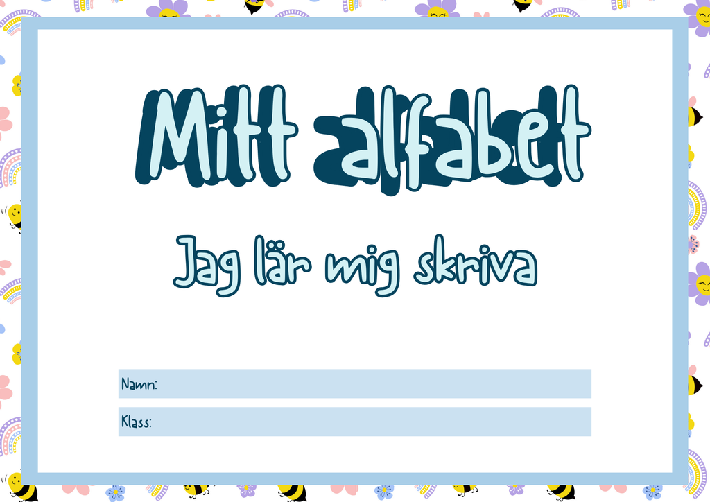 Mitt alfabet - Jag lär mig skriva