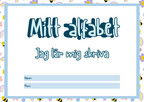 Mitt alfabet - Jag lär mig skriva