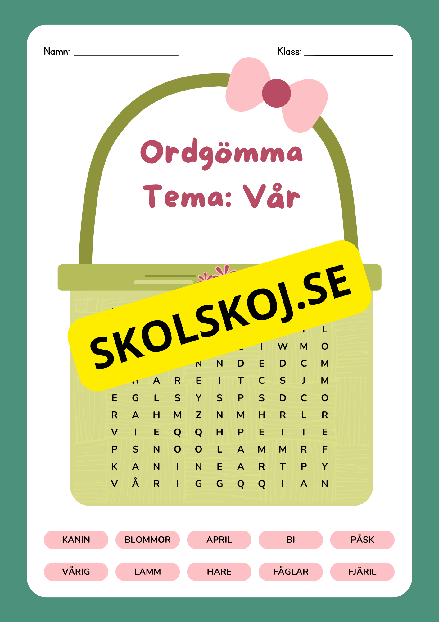 Mitt vårhäfte - Årskurs 2 - 4