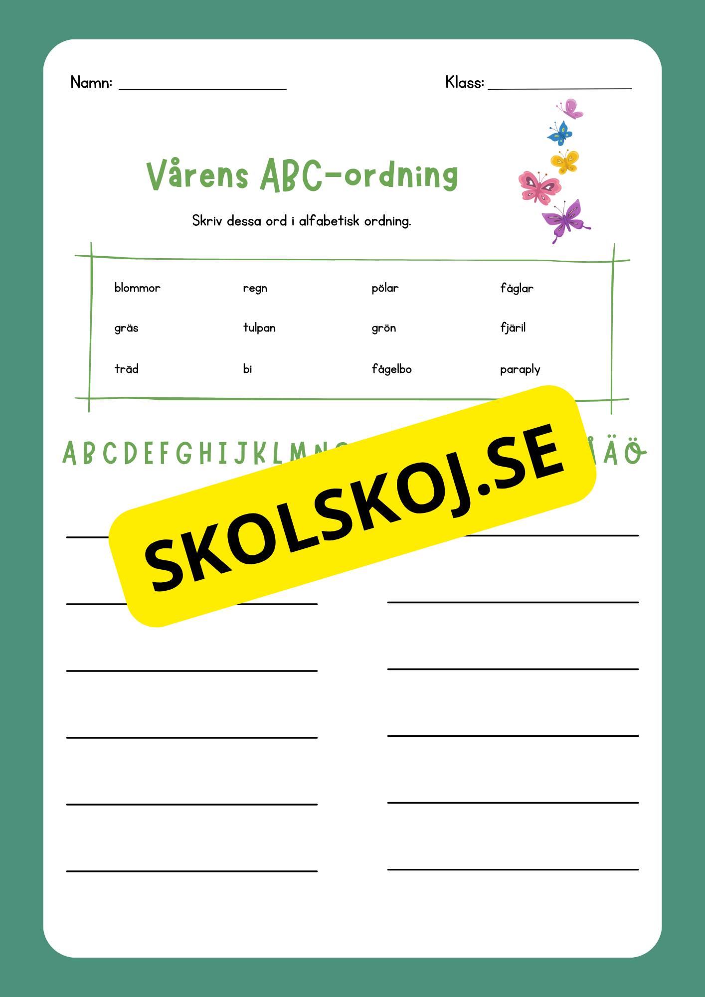 Mitt vårhäfte - Årskurs 2 - 4