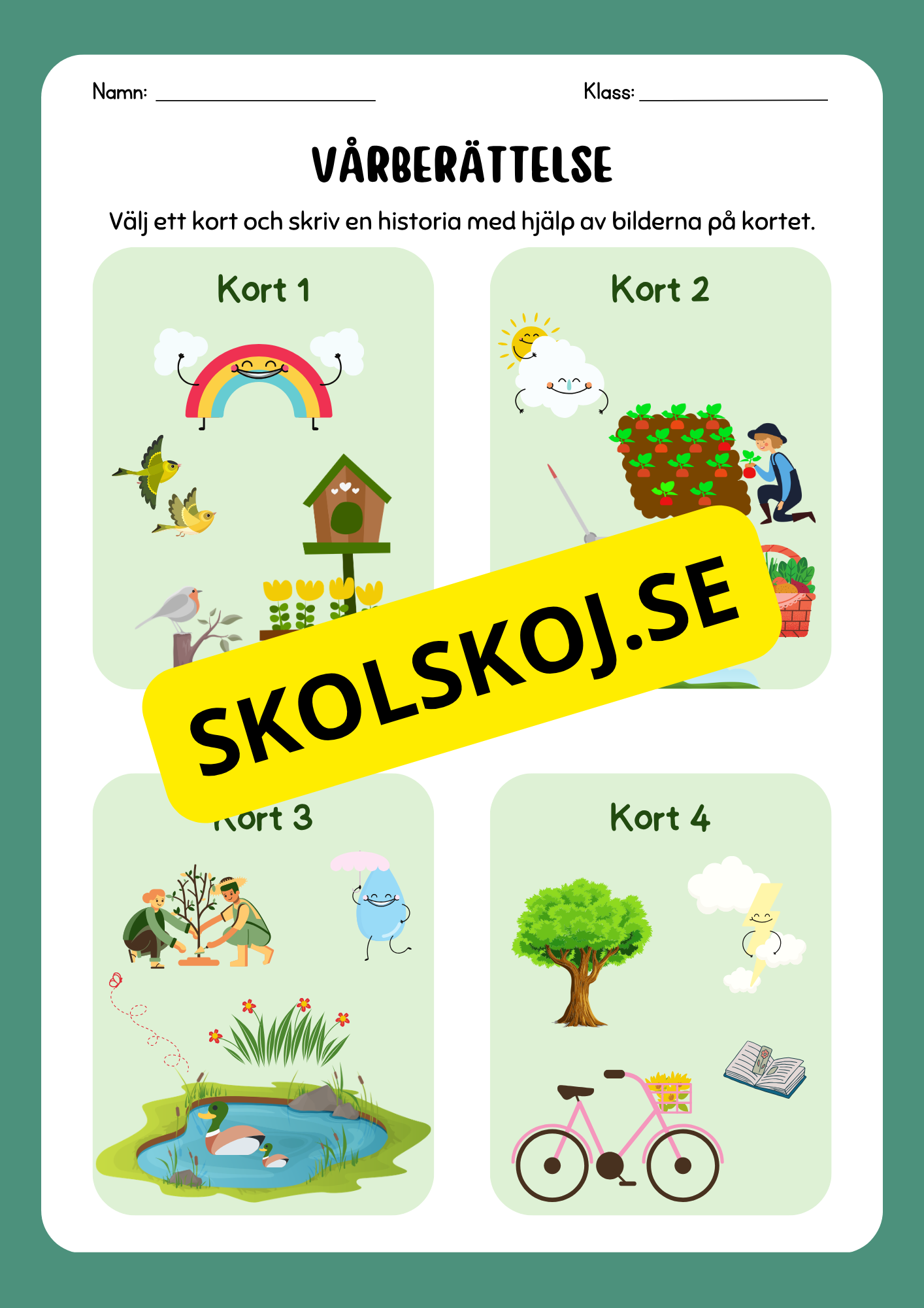 Mitt vårhäfte - Årskurs 2 - 4