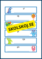 Monster-matte - Öva på positionssystemet