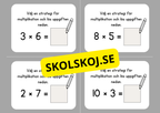 Multiplikation och division - Flashkort (40 st)