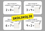 Multiplikation och division - Flashkort (40 st)