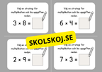Multiplikation och division - Flashkort (40 st)