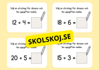 Multiplikation och division - Flashkort (40 st)