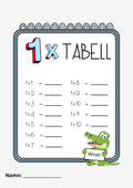 Multiplikationstabellen - Häfte