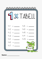 Multiplikationstabellen - Häfte