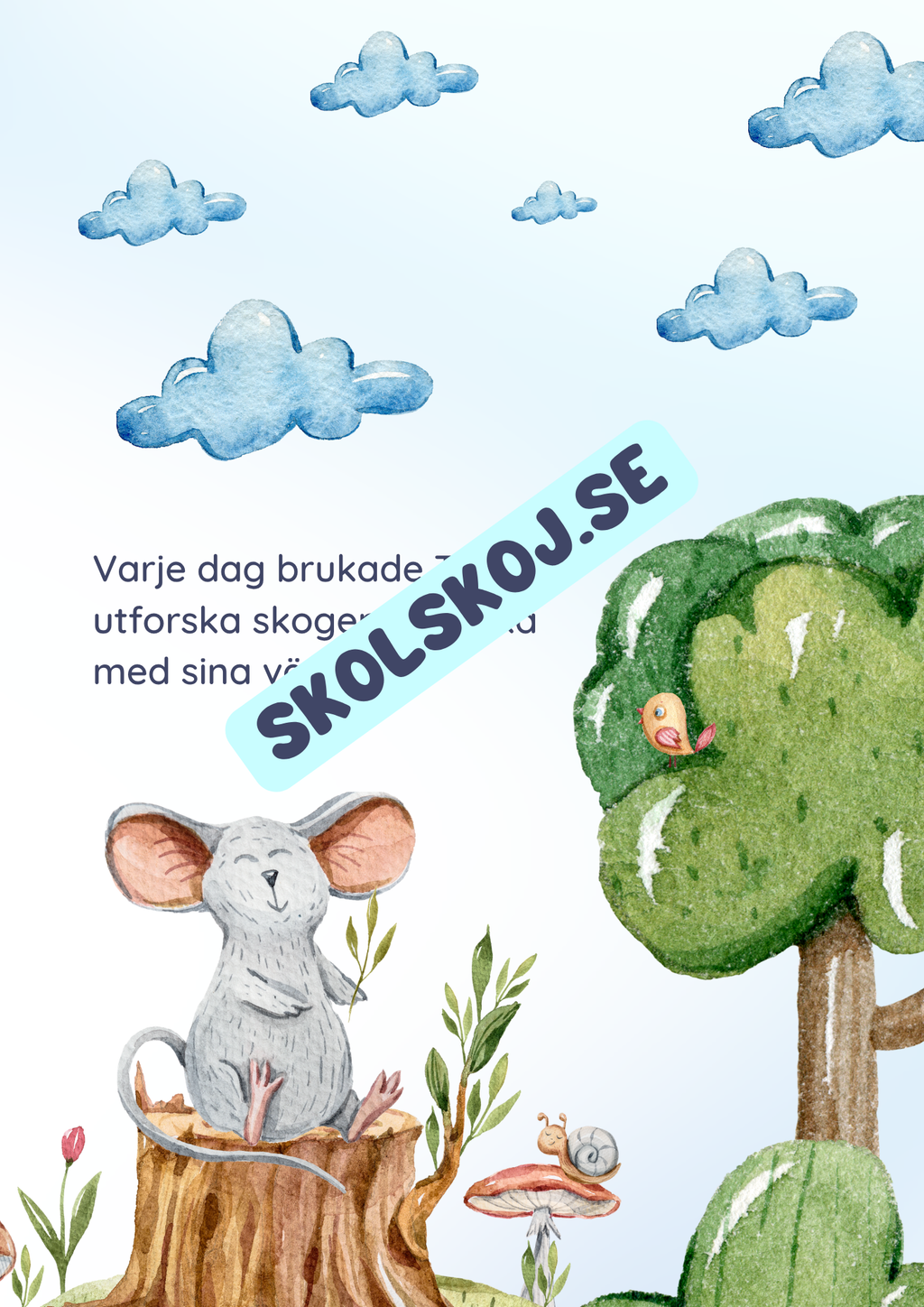 Musen Tim - Läsförståelse och mycket mer