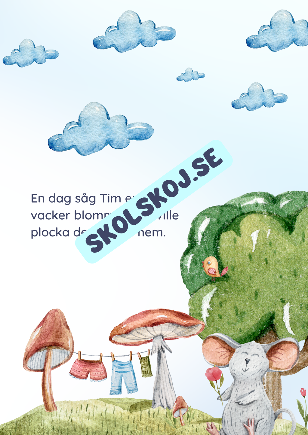 Musen Tim - Läsförståelse och mycket mer