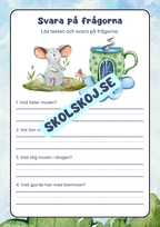 Musen Tim - Läsförståelse och mycket mer