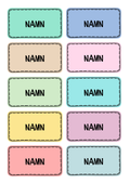 Namnlappar - Redigerbara - Power point