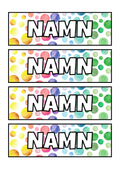 Namnlappar stora