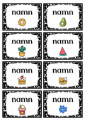 Namnskyltar - Powerpoint - Redigerbara
