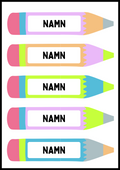 Namnskyltar - Redigerbara - Powerpoint