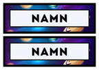 Namnskyltar - Rymden - Redigerbara - Powerpoint