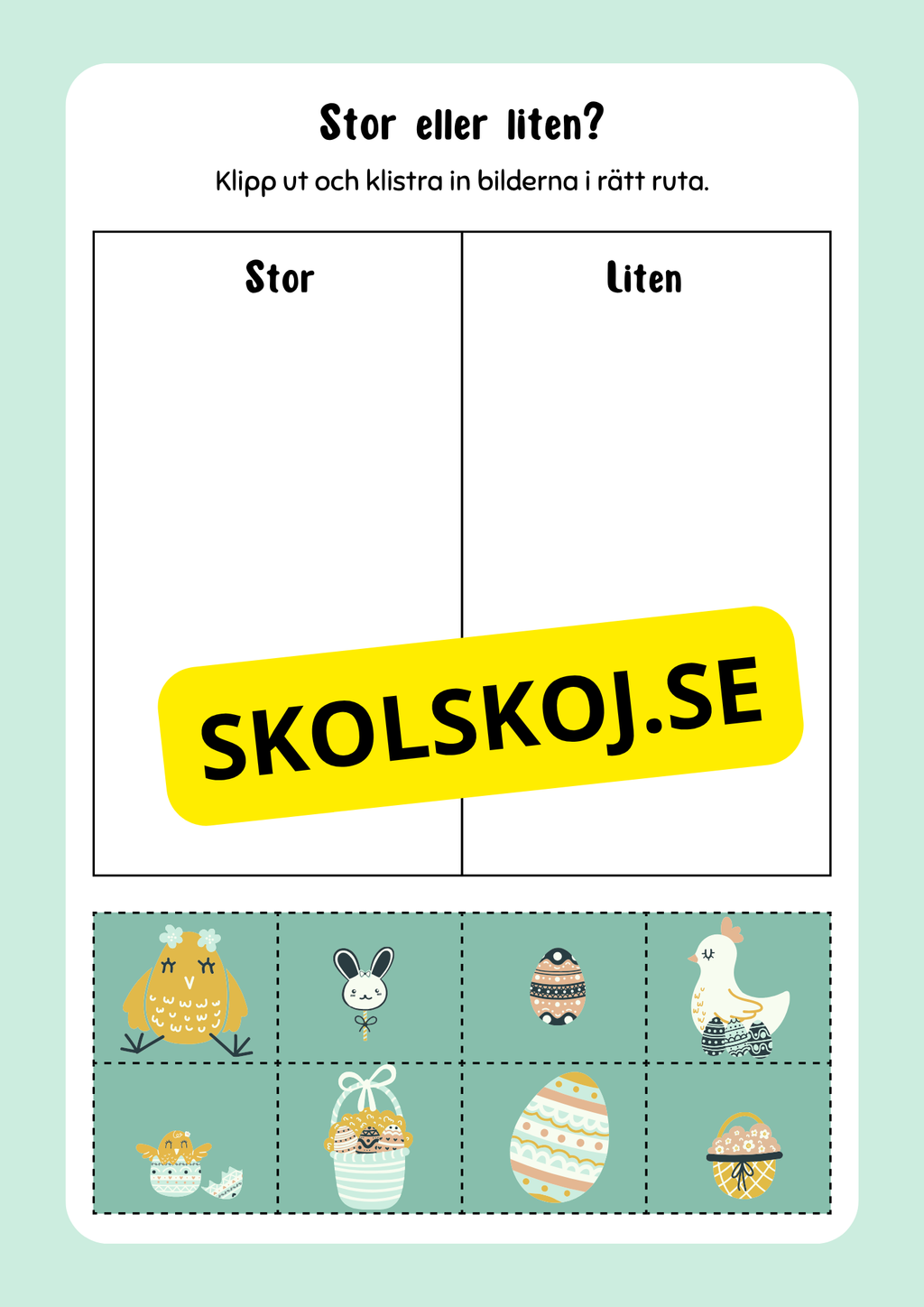 Nu är det påsk igen - Blandade uppgifter