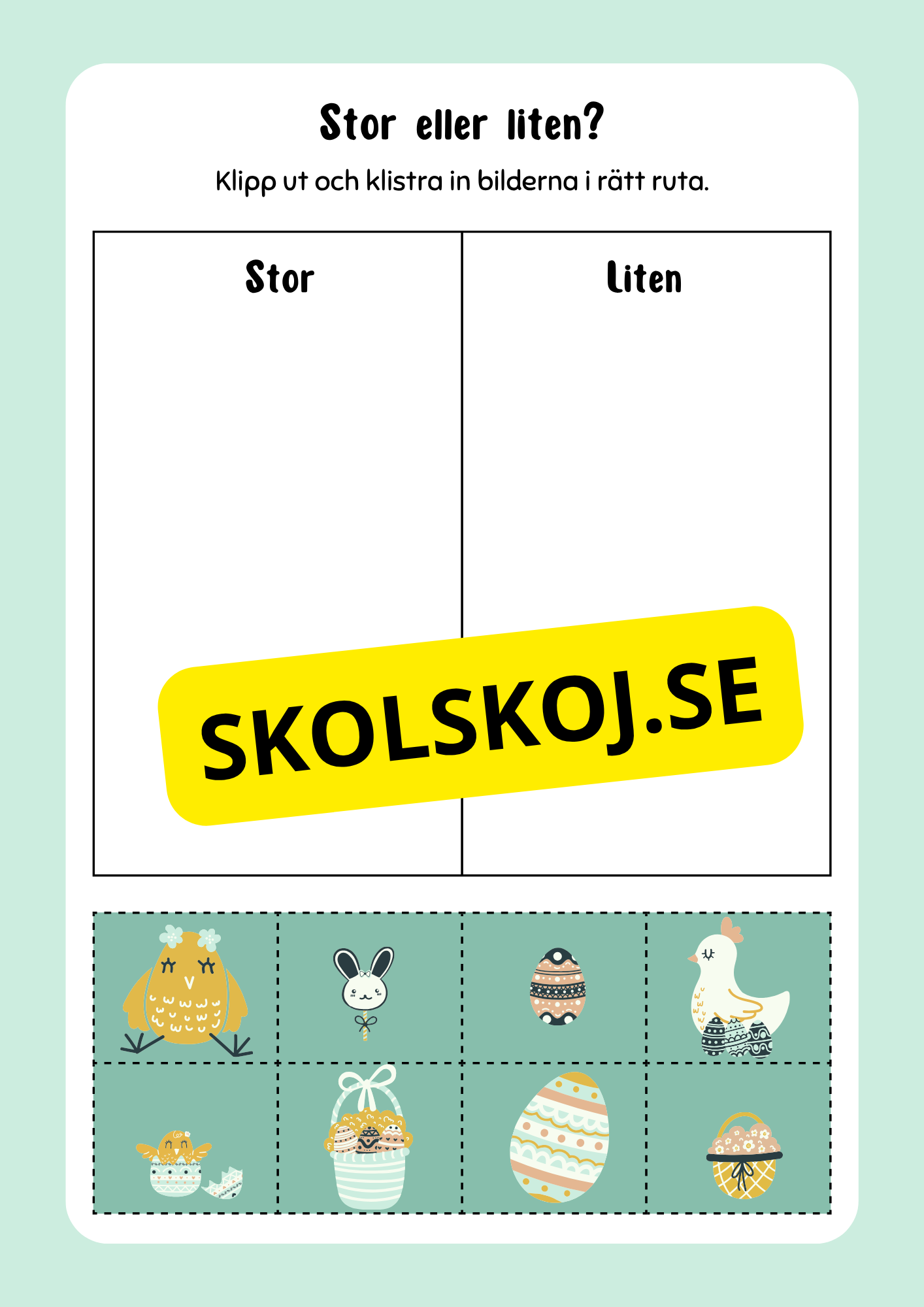Nu är det påsk igen - Blandade uppgifter