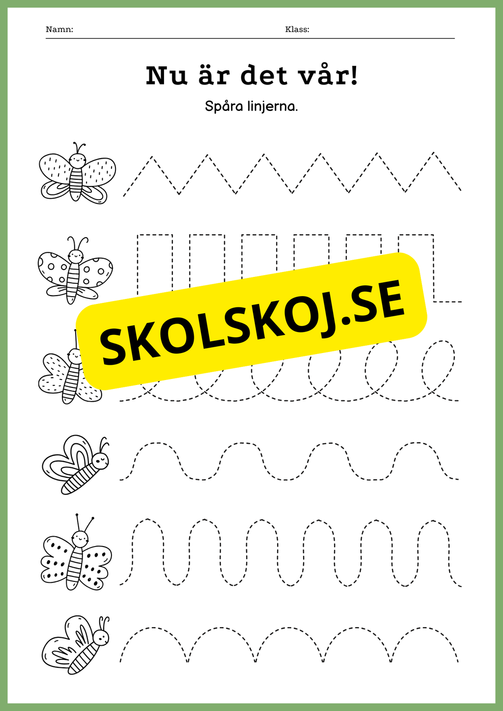 Nu är det vår - Blandade uppgifter