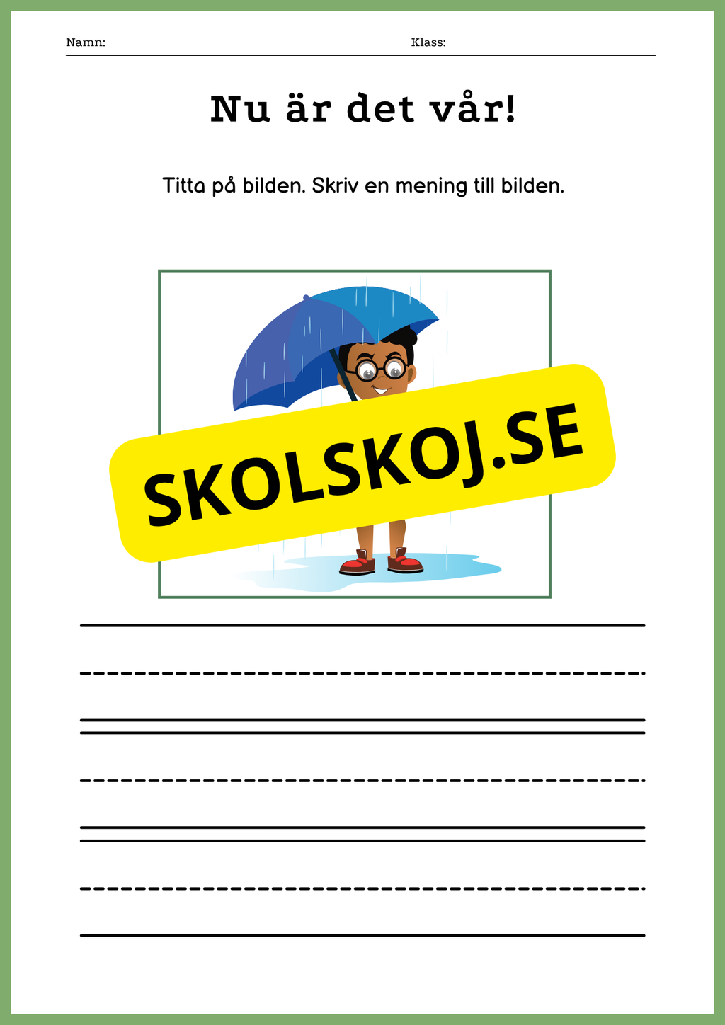 Nu är det vår - Blandade uppgifter
