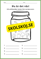 Nu är det vår - Blandade uppgifter