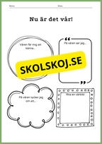 Nu är det vår - Blandade uppgifter