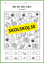 Nu är det vår - Blandade uppgifter