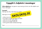 Ordklass Adjektiv - Häfte - Årskurs 4 - 6