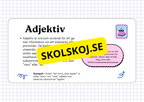 Ordklass Adjektiv - Häfte - Årskurs 4 - 6