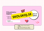 Ordklass Adjektiv - Häfte - Årskurs 4 - 6