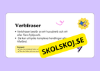 Ordklass Verb - Häfte - Årskurs 4 - 6 + uppgifter