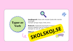 Ordklass Verb - Häfte - Årskurs 4 - 6 + uppgifter