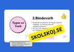 Ordklass Verb - Häfte - Årskurs 4 - 6 + uppgifter