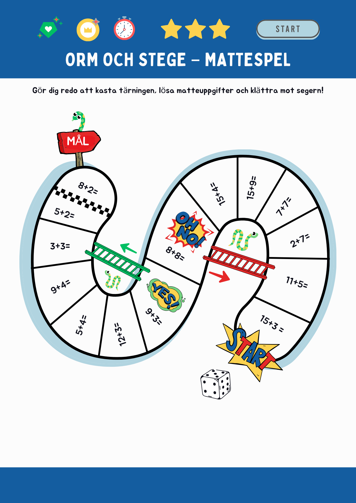 Orm och stege – mattespel