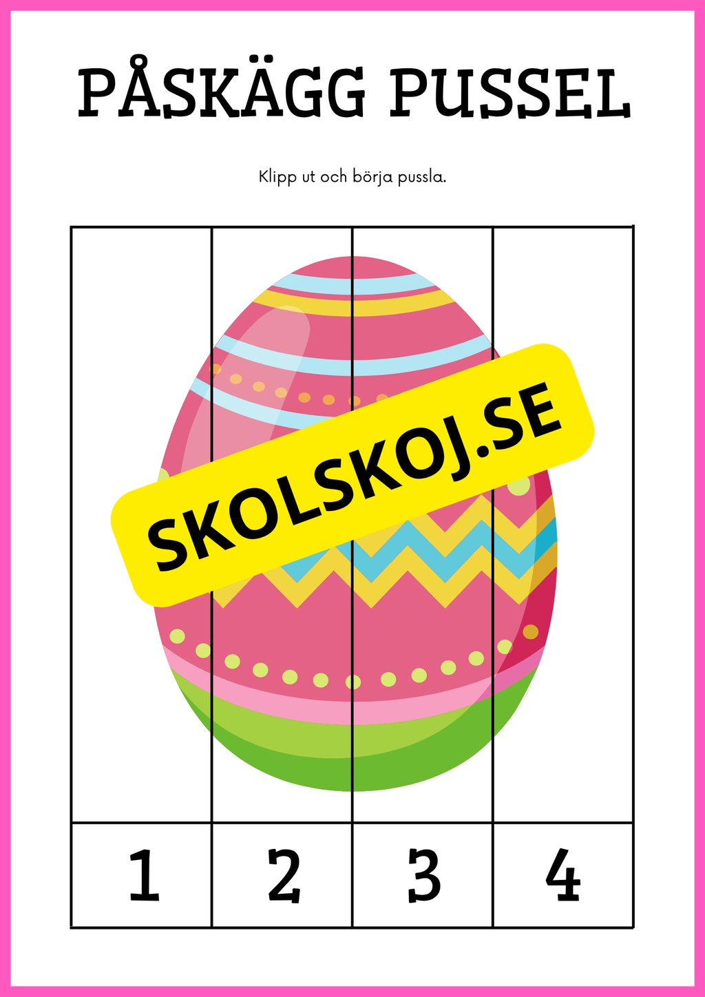 Påskägg pussel