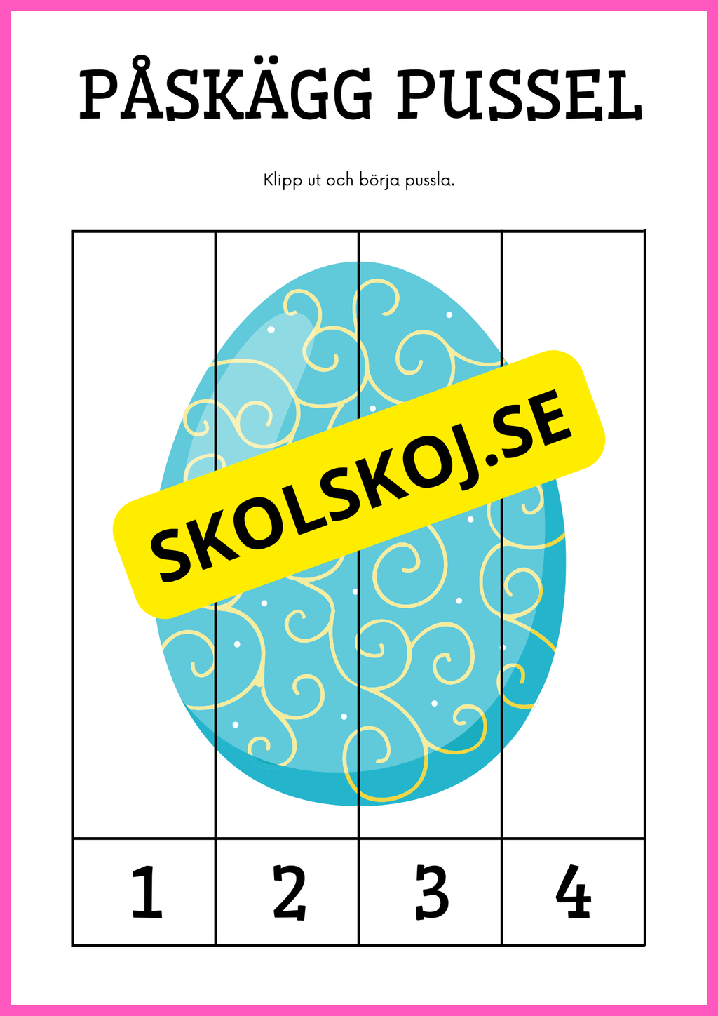 Påskägg pussel
