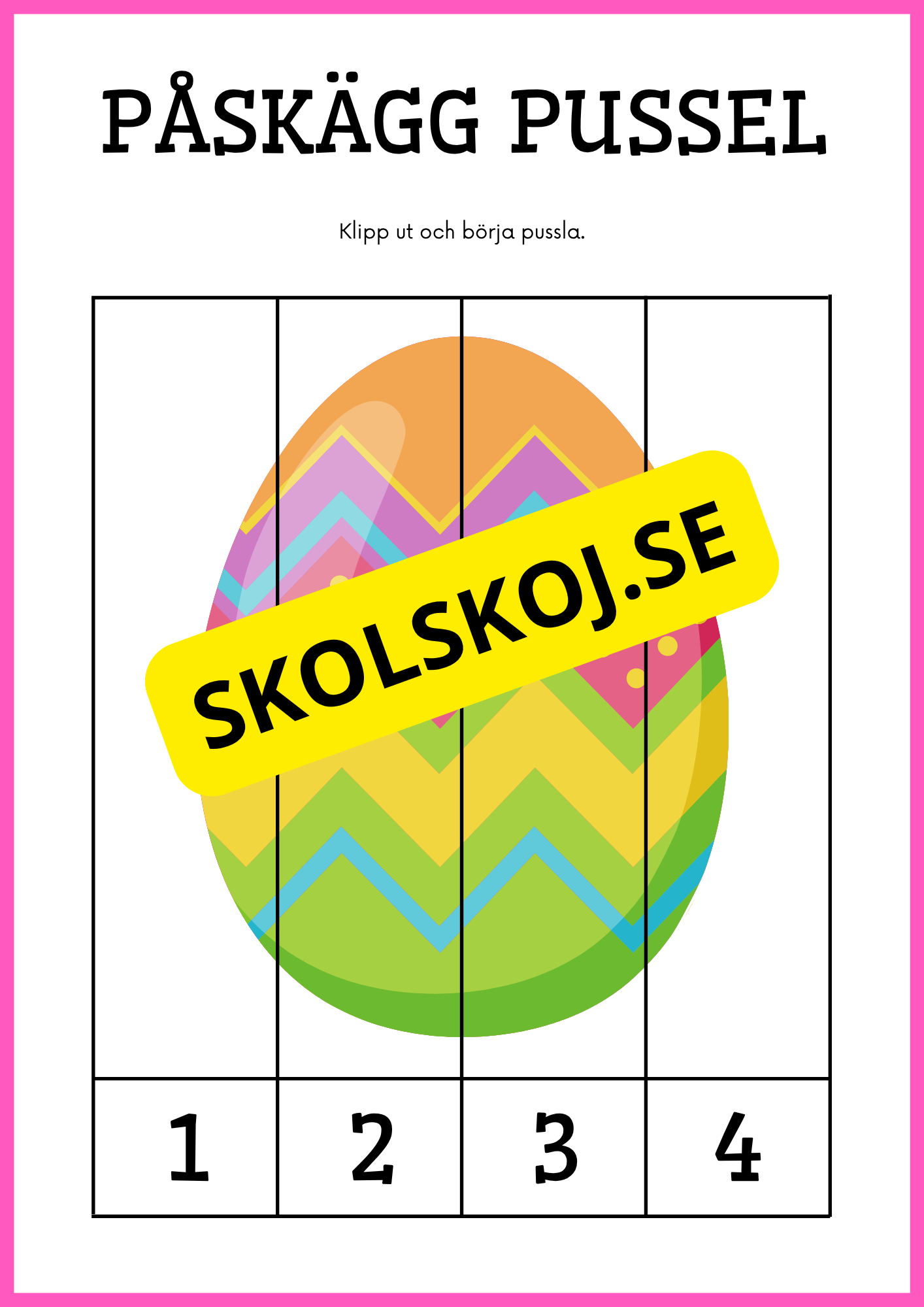 Påskägg pussel