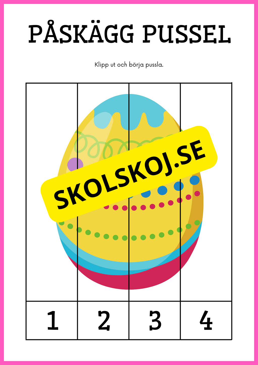 Påskägg pussel