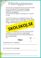 Påskberättelser - Läsförståelse - 9 berättelser - Årskurs 2 - 3