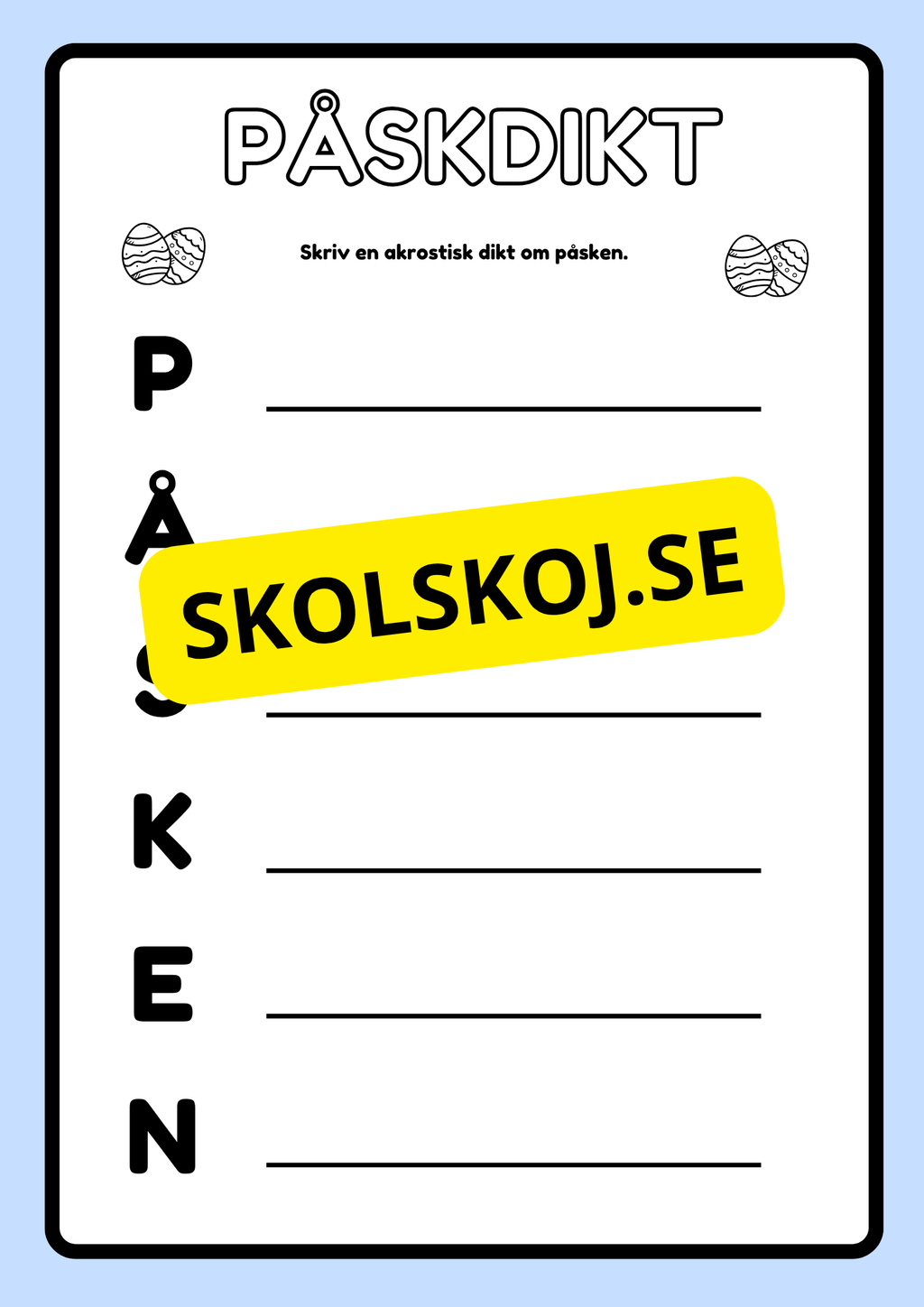 Påskhäftet - Glad påsk - Häfte