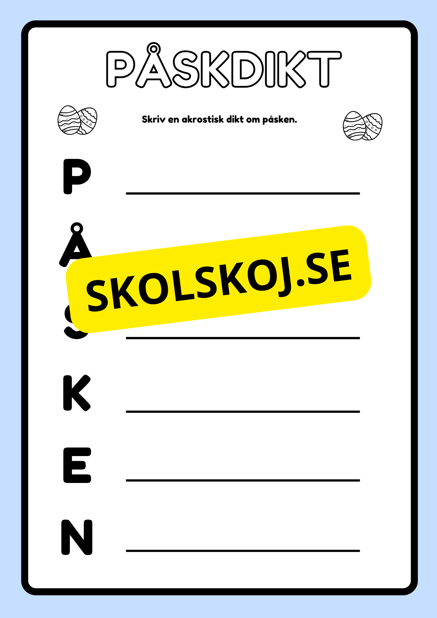Påskhäftet - Glad påsk - Häfte
