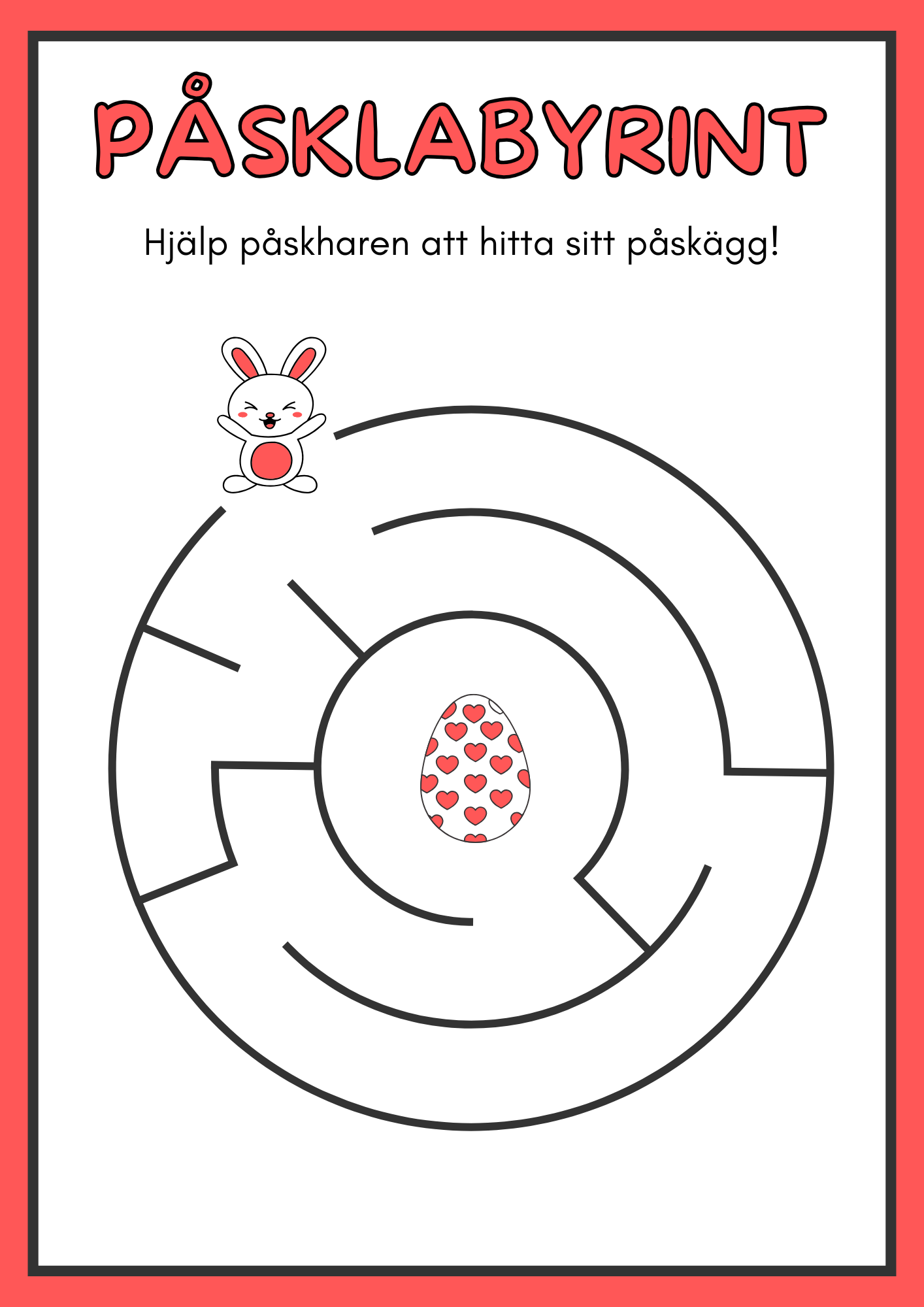 Påsklabyrint - Häfte