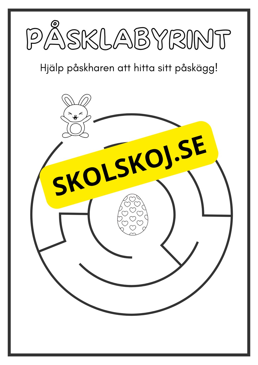 Påsklabyrint - Häfte