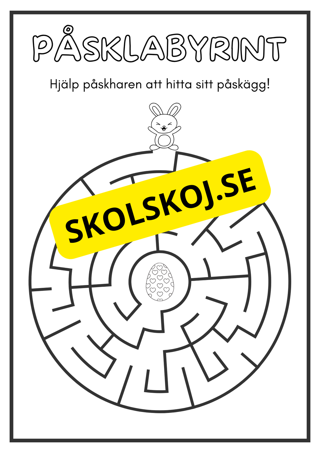 Påsklabyrint - Häfte