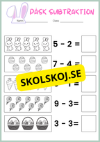 Påsk matematik - Blandade uppgifter